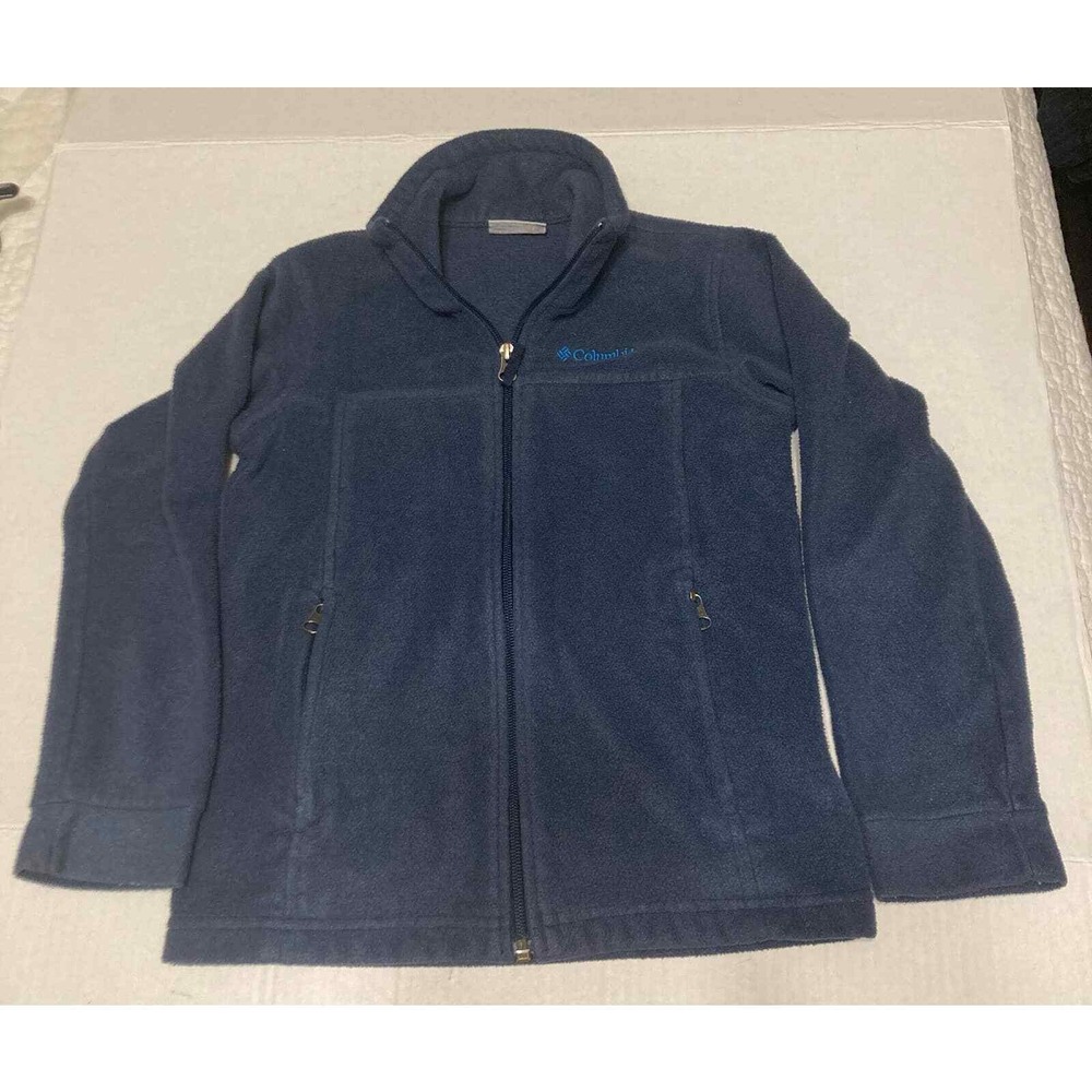 Columbia Girls Fleece Jacket Full Zip Blue Size S